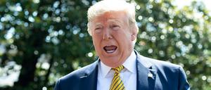 „Ich habe viele Freunde, die Iraner sind“: US-Präsident Donald Trump am Samstag im Garten des Weißen Hauses.