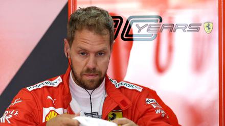 Schlechte Laune. Sebastian Vettel. 