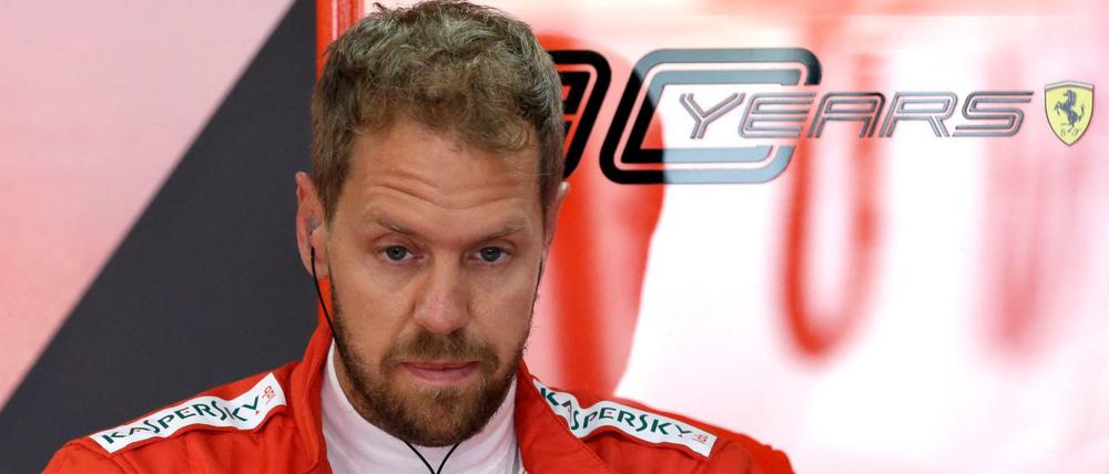 Schlechte Laune. Sebastian Vettel.