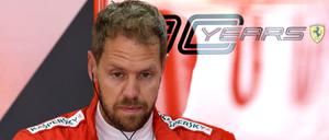 Schlechte Laune. Sebastian Vettel. 