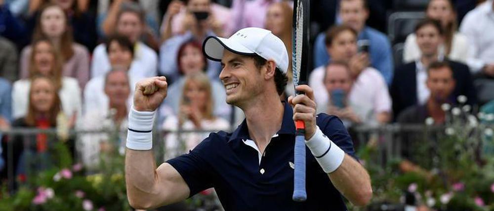 Andy Murray kann wieder lachen - inzwischen sogar wieder auf dem Tennisplatz.