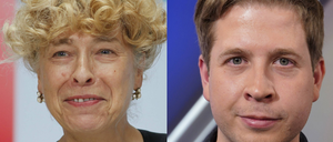 Gesine Schwan und Kevin Kühnert