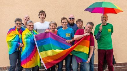 Das Orga-Team des CSD Falkensee.