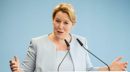 Familienministerin Franziska Giffey gilt als eine mögliche Anwärterin auf den SPD-Vorsitz