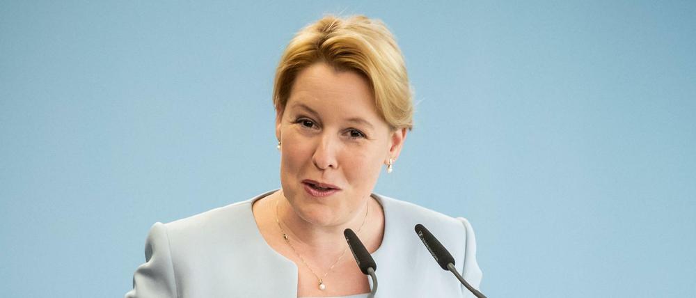 Familienministerin Franziska Giffey gilt als eine mögliche Anwärterin auf den SPD-Vorsitz