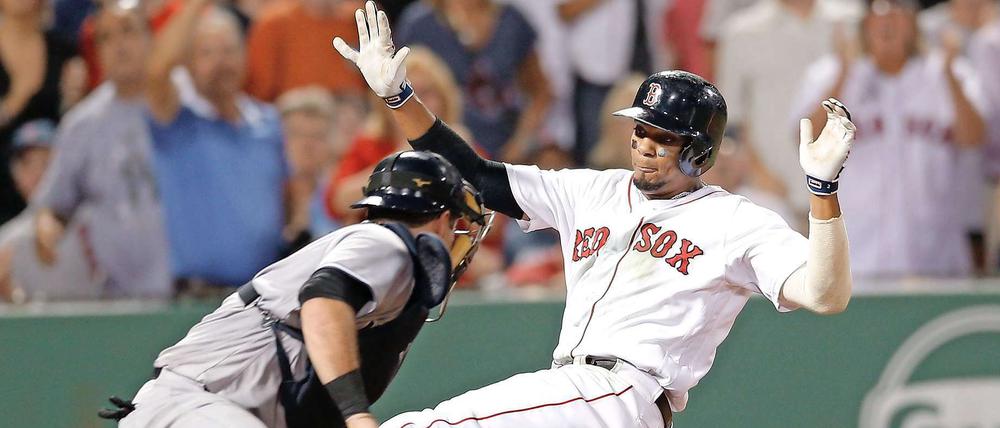 Wenn Red Sox und Yankees aufeinander treffen, geht es oft eng zu.