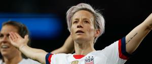 Megan Rapinoe jubelt bei der Fußball-WM in Frankreich.