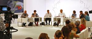 Die Jury für den Ingeborg-Bachmann-Preis kommen zum ersten Tag der Literaturtage.