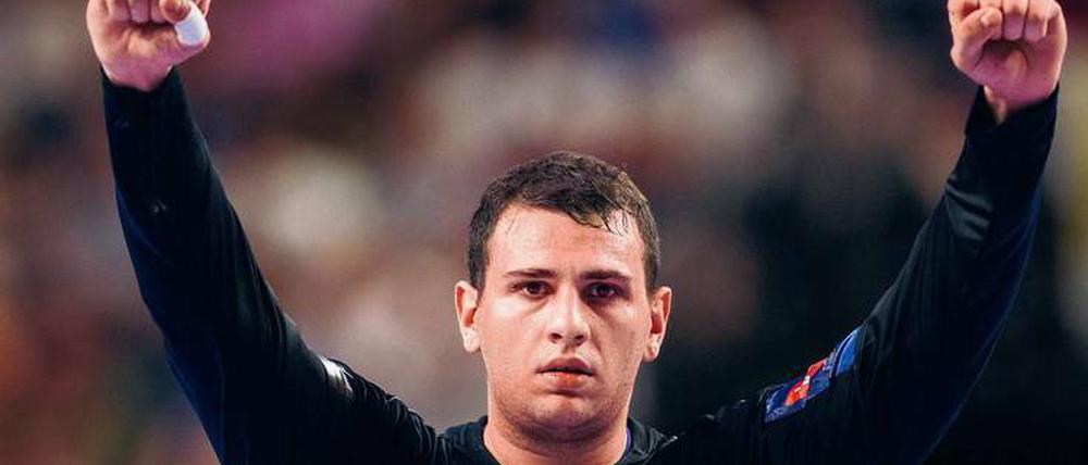 Weltklasse für Berlin. Der serbische Torhüter Dejan Milosavljev spielt in der kommenden Saison für die Füchse.