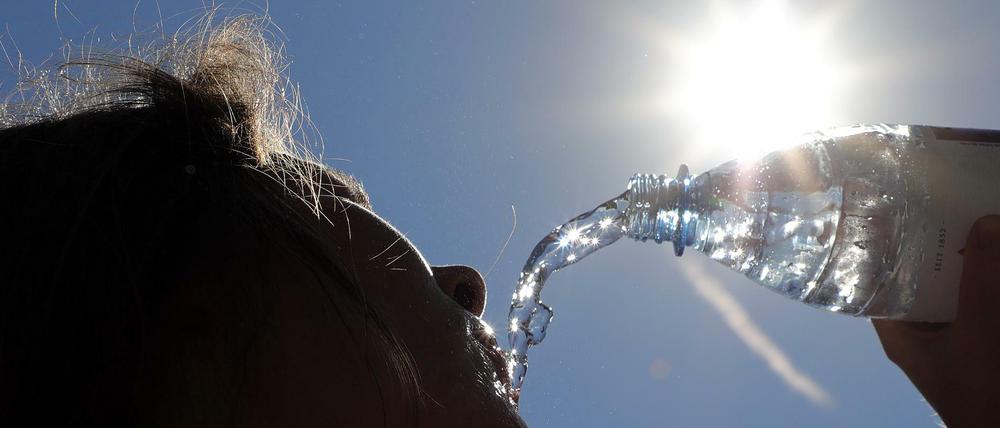 Trinken, trinken, trinken - bei diesen Temperaturen ein Muss.