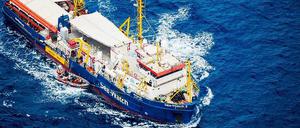 Land in Sicht. Die „Sea Watch 3“. 
