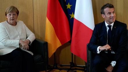 Auf Konfliktkurs: Kanzlerin Angela Merkel und der französische Präsident Emmanuel Macron.