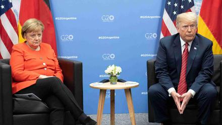 Angela Merkel und Donald Trump beim G20-Gipfeltreffen 2018 in Buenos Aires