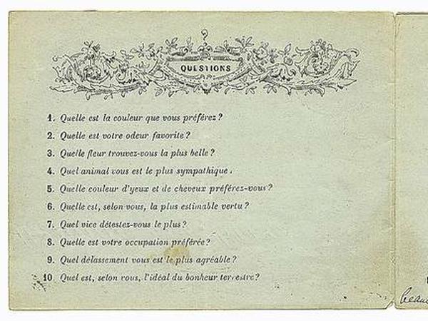 Frühe Bekenntnisse. Die ersten Antworten des knapp 16-jährigen Proust erhalten bereits den späten Schriftsteller „in nuce“.