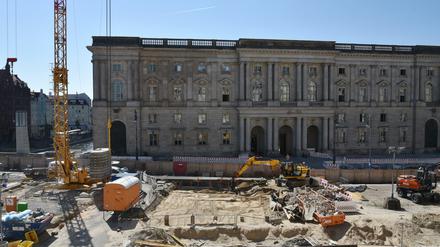 Am Humboldt-Forum fehlen die Bauleute: Verzögerung bei der Fertigstellung.