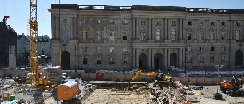 Am Humboldt-Forum fehlen die Bauleute: Verzögerung bei der Fertigstellung.