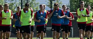 Wirklich Warmlaufen mussten sich Unions Spieler nicht.