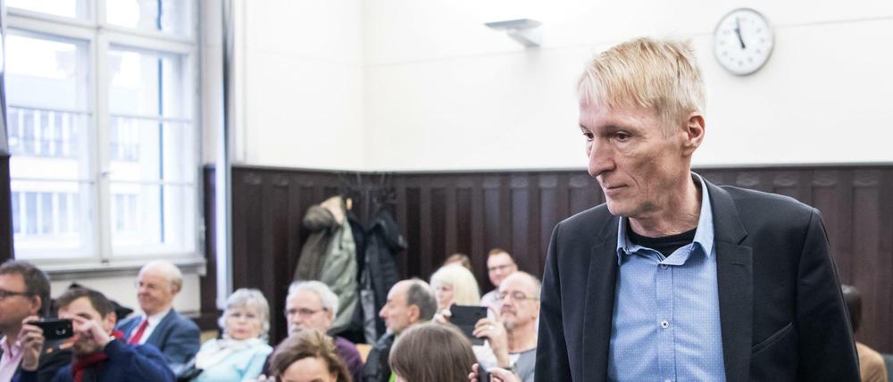 Hubertus Knabes, hier bei der Verhandlung der Zivilkammer am Landgericht Berlin, Personalakte bleibt unter Verschluss.