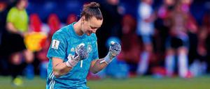 Zwei Fäuste für vier Siege. Torhüterin Almuth Schult hat im Turnier noch kein Gegentor kassiert.