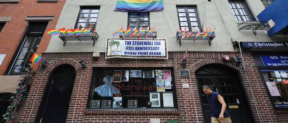 Das "Stonewall" in der Christopher Street in New York.