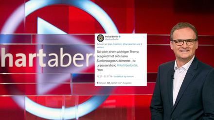 Die Polizei Berlin war nicht begeistert über die Aussagen von Frank Plasberg.