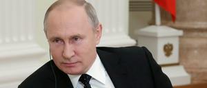 Wladimir Putin in Moskau beim Interview mit der „Financial Times“.