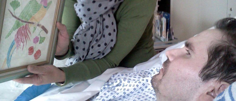 Vincent Lambert und seine Mutter im Krankenhaus (Archivbild). 