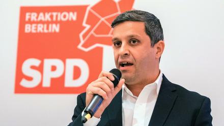 Der Berliner SPD-Fraktionsvorsitzende Raed Saleh. 