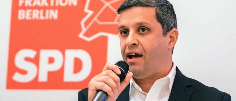 Der Berliner SPD-Fraktionsvorsitzende Raed Saleh. 