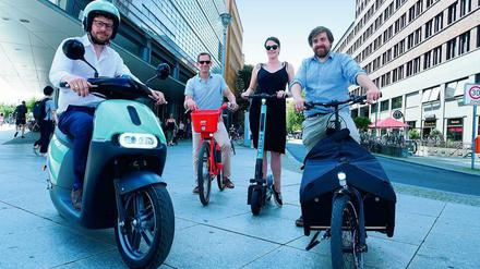 Gib Gummi. Elektrisch betriebene Fahrzeuge lassen sich in Berlin für wenige Euro mieten.