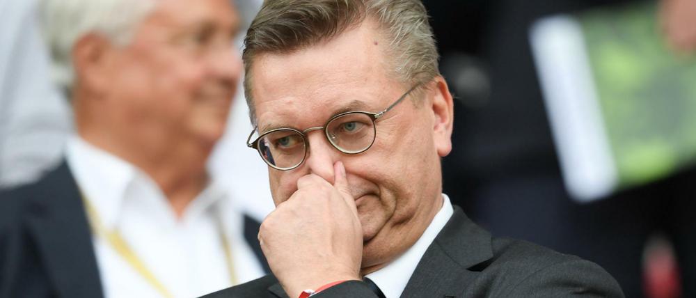 Für den früheren DFB-Präsidenten Reinhard Grindel stehen die Nachfolger offenbar nicht Schlange.
