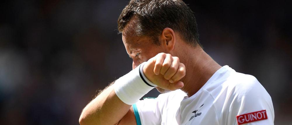 Schon Schluss in Runde eins. Kohlschreiber unterlag an der sehr schweren Auftakthürde Novak Djokovic.