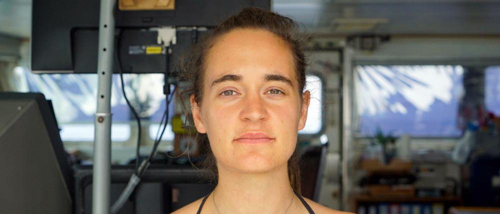 Carola Rackete aus Kiel, deutsche Kapitänin der «Sea-Watch 3», aufgenommen an Bord des Rettungschiffs.