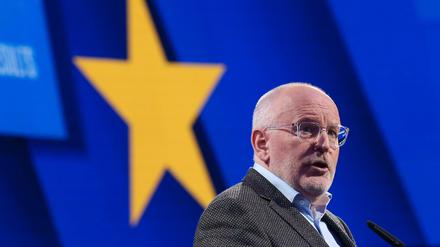 Hat gute Aussichten auf den Posten als EU-Kommissionschef: Frans Timmermans. 