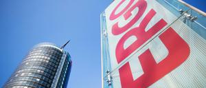 Blick auf die Konzernzentrale der Ergo-Versicherung in Düsseldorf.