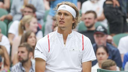 Alexander Zverev ist in Wimbledon schon in der ersten Runde ausgeschieden.