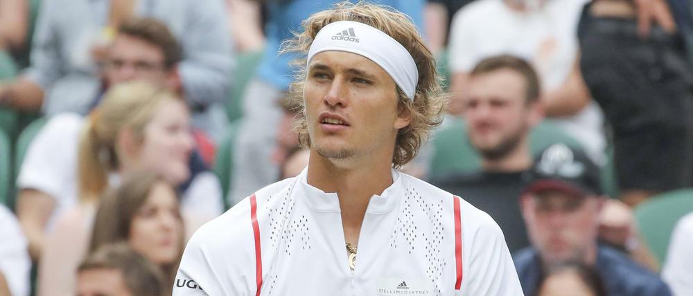 Alexander Zverev ist in Wimbledon schon in der ersten Runde ausgeschieden.