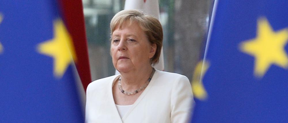 Angela Merkel beim EU-Gipfel in Brüssel.
