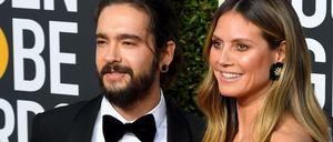 Getraut, heimlich. Tom Kaulitz (l) und Heidi Klum bei dem 76. Golden Globe Awards im Beverly Hilton Hotel.