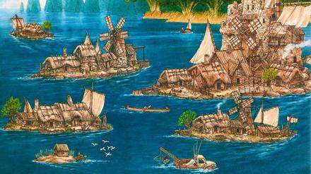 Suchspiel: Wo sind der Junge und der Hund? Sven Nordqvist lädt mit seinen Bildern dazu ein, eigene Geschichten zu erzählen.