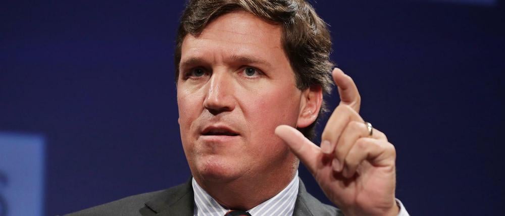 Moderator mit Sendungsbewusstsein: Tucker Carlson.