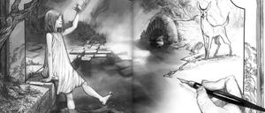 Aufs Papier gezaubert: Eine Szene aus „Atelier of Witch Hat“.