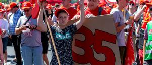 Die magische 35 will die IG Metall auch im Osten durchsetzen, weiß aber nicht, wie.