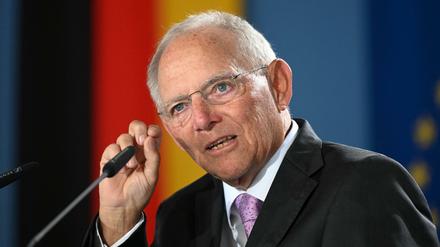 Bundestagspräsident Wolfgang Schäuble (CDU).