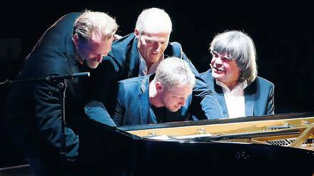 Sebastian Knauer, Joja Wendt, Martin Tingvall und Axel Zwingenberger (v.l.)