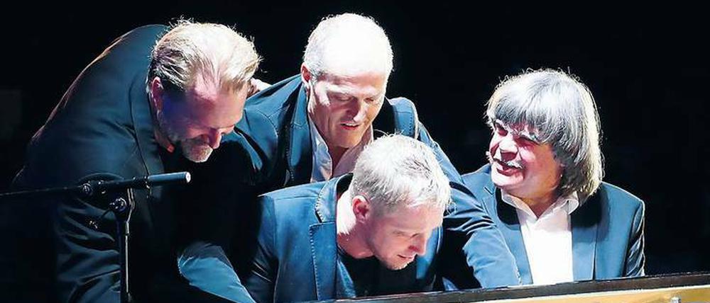 Sebastian Knauer, Joja Wendt, Martin Tingvall und Axel Zwingenberger (v.l.)