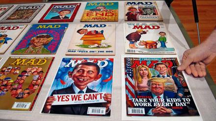 Ramsch und Relevanz. Ausstellung mit „Mad“-Covern 2018 an der Ohio State University.
