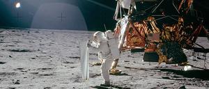 Pioniertat vor 50 Jahren: Der US-Astronaut Buzz Aldrin auf dem Mond.