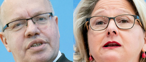 Wirtschaftsminister Peter Altmaier (CDU) und Umweltministerin Svenja Schulze (SPD).