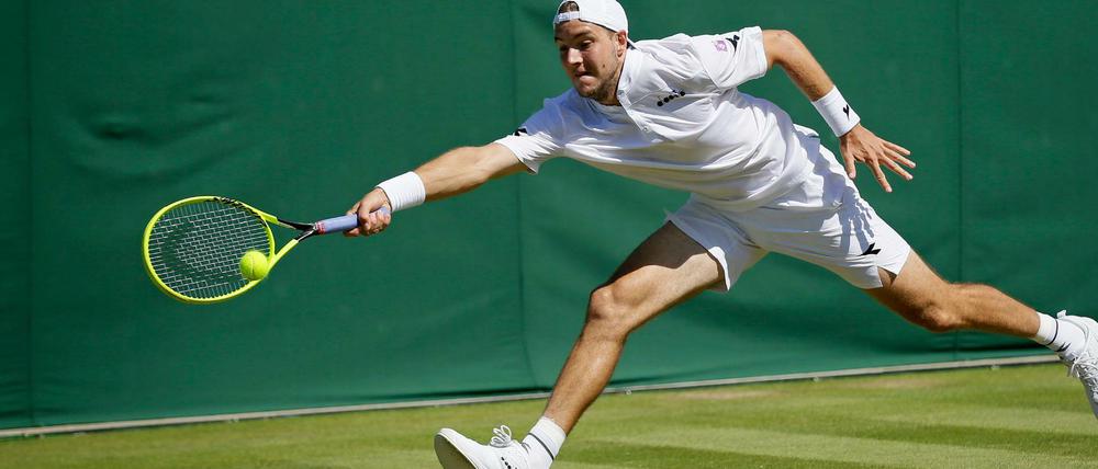 Strecken vergebens: Für Jan-Lennard Struff ist in der dritten Runde von Wimbledon Schluss.